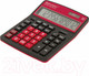 Миниатюра изображения товара Калькулятор Brauberg Color-12-BKWR / 250479 (черно-малиновый)