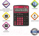 Миниатюра изображения товара Калькулятор Brauberg Color-12-BKWR / 250479 (черно-малиновый)