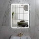Миниатюра изображения товара Зеркало Пекам Greta 80x120 / greta-80x120spcl (с подсветкой, сенсором на прикосновение, подогревом и часами)