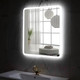 Миниатюра изображения товара Зеркало Пекам Marta 80x80 / marta-80x80scl (с подсветкой, сенсором на прикосновение и часами)