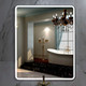 Миниатюра изображения товара Зеркало Пекам Marta 1 80x120 / marta1-80x120scl (с подсветкой, сенсором на прикосновение и часами)