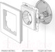 Миниатюра изображения товара Розетка Werkel W1171001 / a051127 (белый)