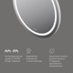 Миниатюра изображения товара Зеркало AM.PM M85AMOX0651WG