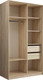 Миниатюра изображения товара Шкаф-купе Евва 138 SSH.12 / АЭП ШК.2 02 (дуб сонома/дуб сонома/дуб шато)
