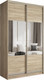 Миниатюра изображения товара Шкаф-купе Евва 138 SSH.01 / АЭП ШК.2 02 (дуб сонома/дуб сонома/дуб шато)