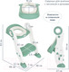 Миниатюра изображения товара Детская накладка на унитаз Pituso FG366B (зеленый)