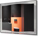 Миниатюра изображения товара Зеркало Пекам Lines 100x80 / Lines-100x80scl (с подсветкой, сенсором на прикосновение и часами)