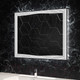 Миниатюра изображения товара Зеркало Пекам Lines 100x80 / Lines-100x80scl (с подсветкой, сенсором на прикосновение и часами)