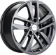 Литой диск Khomen KHW1612 16x6.5" 5x114.3мм DIA 60.1мм ET 45мм Gray (ZV_16 Camry/Corolla/Grand Vitara) — фото 2