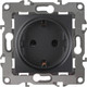 Миниатюра изображения товара Розетка ЭРА Schuko 12-2101-05 / Б0014679 (антрацит)