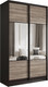 Миниатюра изображения товара Шкаф-купе Евва 158 VTG.01 / АЭП ШК.2 01 (венге/дуб трюфель/венге глянец)