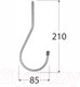 Миниатюра изображения товара Крюк настенный Domax HWO Self / 584201