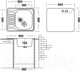 Миниатюра изображения товара Мойка кухонная Ukinox COM580.480 GT6K O