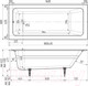 Миниатюра изображения товара Ванна чугунная Wotte Line Plus 180x80 / БП-э00д1471