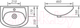 Миниатюра изображения товара Тумба с умывальником Onika Лайн 45.11 + Уют 45 (104504)