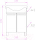 Миниатюра изображения товара Тумба с умывальником Onika Селигер 60.10 + 1WH110268 (106006)