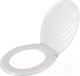 Миниатюра изображения товара Сиденье для унитаза Мультидом Ракушка / СУ72-90 (белый)