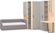 Миниатюра изображения товара Комплект мебели для спальни Шатура Rimini серый/туя FC Композиция №10 / 488242