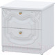 Миниатюра изображения товара Прикроватная тумба Мебель-Неман Орхидея СП-002-16Д2 (белое дерево)