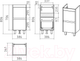 Миниатюра изображения товара Тумба под умывальник Misty Алиса 40 / Э-Али01040-011П2Я