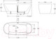 Миниатюра изображения товара Ванна акриловая BelBagno BB72-1700-W0