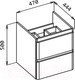 Миниатюра изображения товара Тумба под умывальник BelBagno ALBANO-CER-500-2C-SO-RR