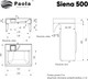 Миниатюра изображения товара Умывальник Paola Siena 500