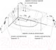 Миниатюра изображения товара Ванна акриловая Vannesa Монти 150x105 L / 2-01-0-1-1-213