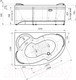 Миниатюра изображения товара Ванна акриловая Vannesa Ирма 169x110 R / 2-01-0-2-1-217