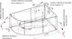 Миниатюра изображения товара Ванна акриловая Vannesa Ирма 169x110 R / 2-01-0-2-1-217