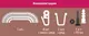 Миниатюра изображения товара Карниз для штор LEGRAND Прима с поворотами 2м / 58 075 646 (темный дуб)