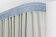 Миниатюра изображения товара Карниз для штор LEGRAND Прима с поворотами 2.4м / 58 075 671 (серо-голубой)