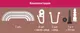 Миниатюра изображения товара Карниз для штор LEGRAND Элиза с поворотами 1.6м 3-х рядный / 58 090 123 (айвори)
