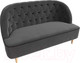 Миниатюра изображения товара Диван Лига Диванов Амиса 303 / 109832 (велюр, серый)