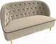 Миниатюра изображения товара Диван Лига Диванов Амиса 303 / 109835 (микровельвет, бежевый)