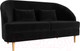 Миниатюра изображения товара Диван Лига Диванов Атико 304 / 109893 (велюр, черный)