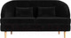 Миниатюра изображения товара Диван Лига Диванов Атико 304 / 109893 (велюр, черный)