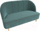 Миниатюра изображения товара Диван Лига Диванов Фелини 305 / 109854 (велюр, бирюзовый)