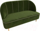 Миниатюра изображения товара Диван Лига Диванов Фелини 305 / 109864 (микровельвет, зеленый)