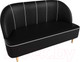 Миниатюра изображения товара Диван Лига Диванов Фелини 305 / 109876 (экокожа, черный)