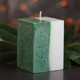 Миниатюра изображения товара Свеча Богатство аромата Куб Кристаллический узор / 3680552 (хвойный)