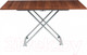 Миниатюра изображения товара Стол-трансформер Levmar Compact MW (миланский орех/опоры серебристый)