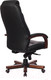 Миниатюра изображения товара Кресло офисное Бюрократ T-9923 Walnut (кожа черная/крестовина металл/дерево)