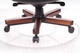 Миниатюра изображения товара Кресло офисное Бюрократ T-9923 Walnut (кожа черная/крестовина металл/дерево)