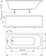 Миниатюра изображения товара Ванна акриловая Aquatek Лугано 150x70 / LUG150-0000001