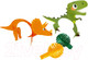 Миниатюра изображения товара Набор для выращивания кристаллов Bondibon Японские опыты. Науки с Буки. Растущие динозавры / ВВ5325