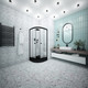 Миниатюра изображения товара Душевой уголок МетаКам Classic Black 80x80 / ШПS_013570 (прозрачное стекло)
