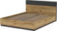 Миниатюра изображения товара Комплект мебели для спальни Интерлиния Loft-1 Спальня-1 (дуб золотой/антрацит)