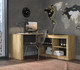 Миниатюра изображения товара Комплект мебели для спальни Интерлиния Loft-3 Спальня-3 (дуб золотой/антрацит)