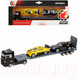 Миниатюра изображения товара Автовоз игрушечный Пламенный мотор С двумя машинами / 870437